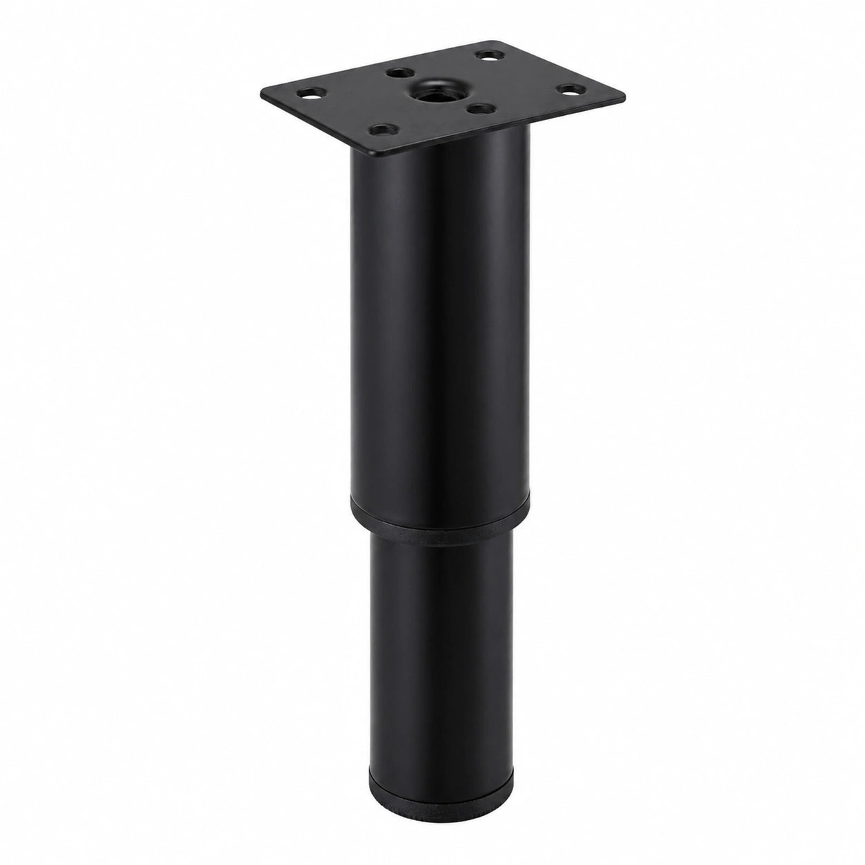 Höhenverstellbare Stahlmöbelfüße, Schwarz, 180-330mm, Ø38mm, 4er-Set