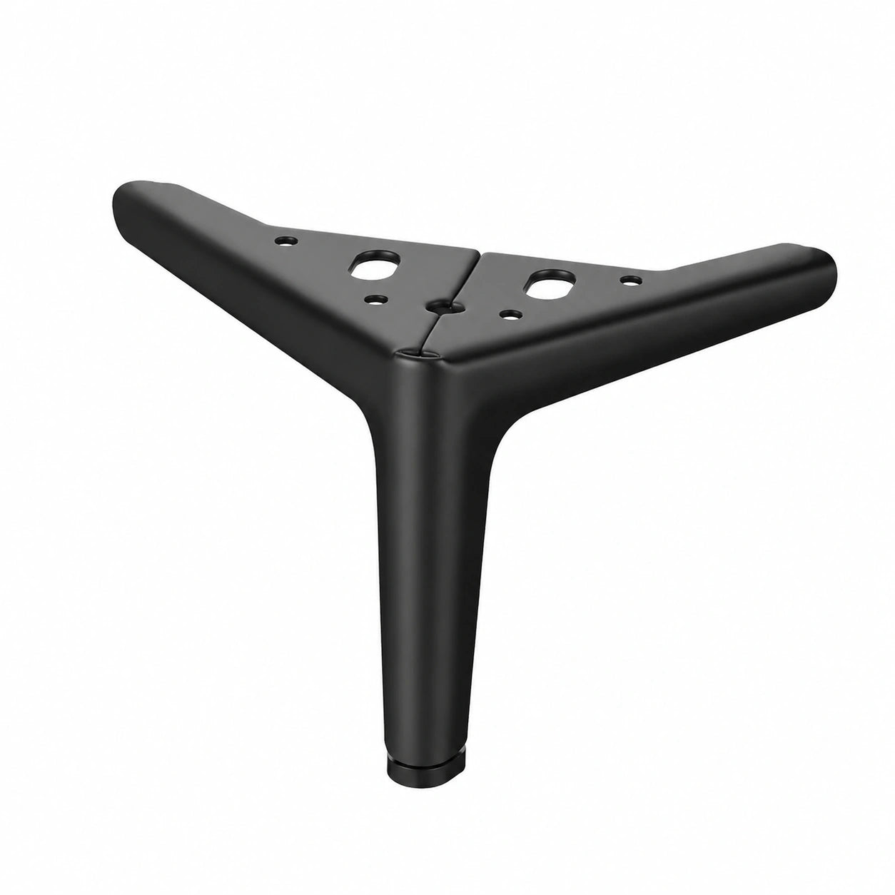 Moderner Möbelbein Satz, 12 cm Metallfüße, Schwarz, 4er-Pack für Schränke und Sofas