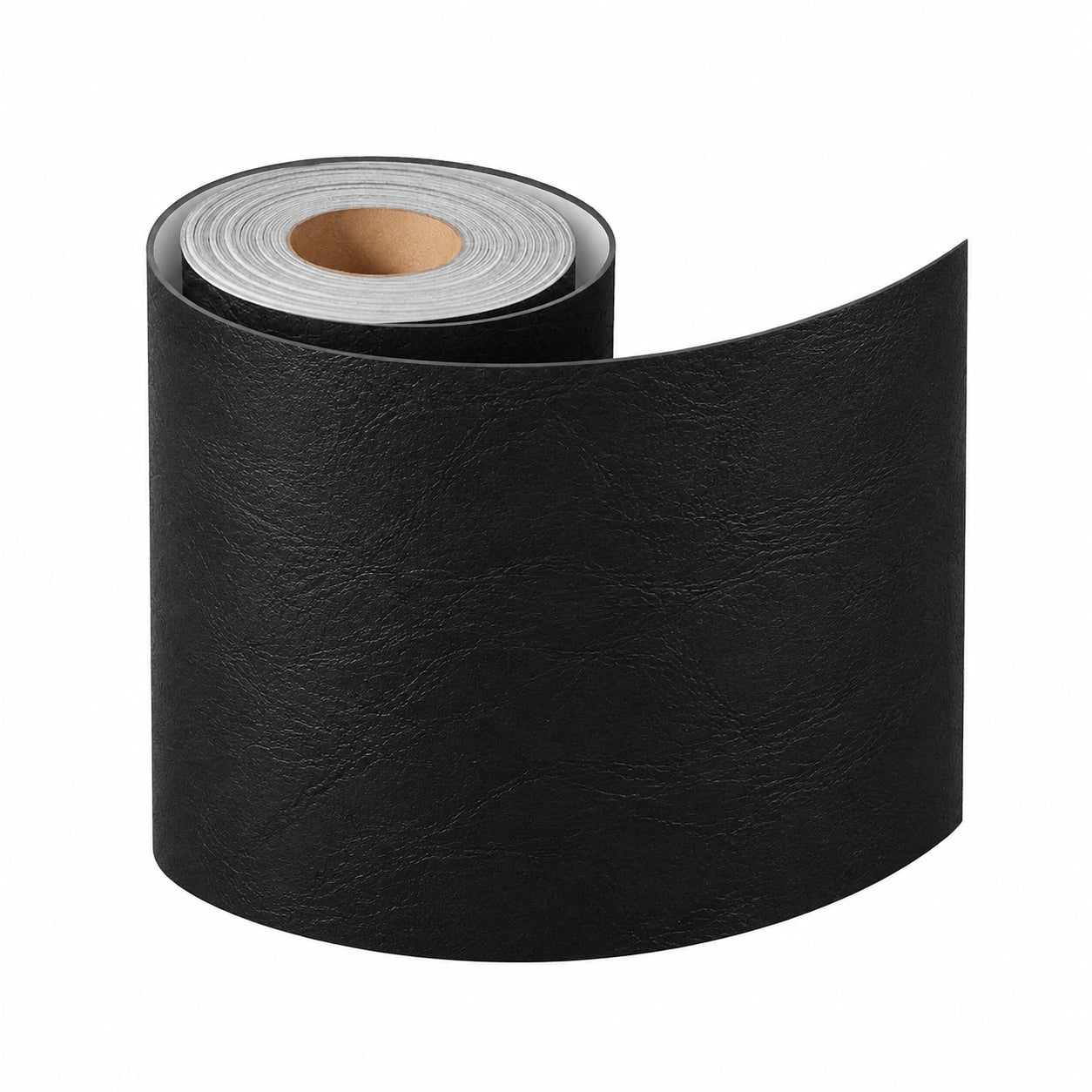 Selbstklebendes Kunstleder Reparaturset Schwarz, 10 x 160 cm, Ideal für Autositze, Möbel und Taschen