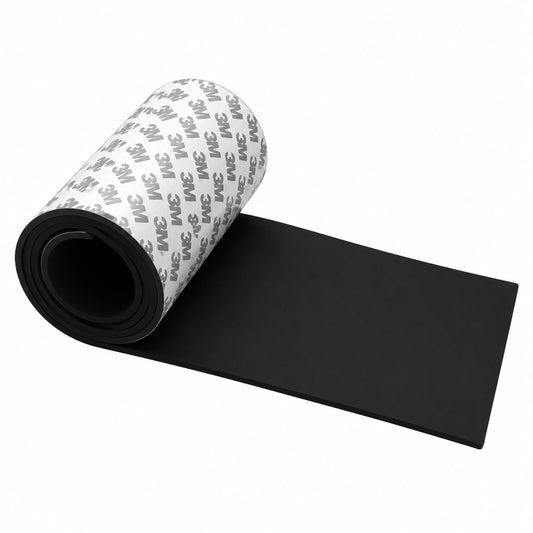 Antirutsch Silikon Möbelunterlage, selbsthaftend für Bett und Sofa, Bodenschutz für schwere Möbel, 50cm, Schwarz