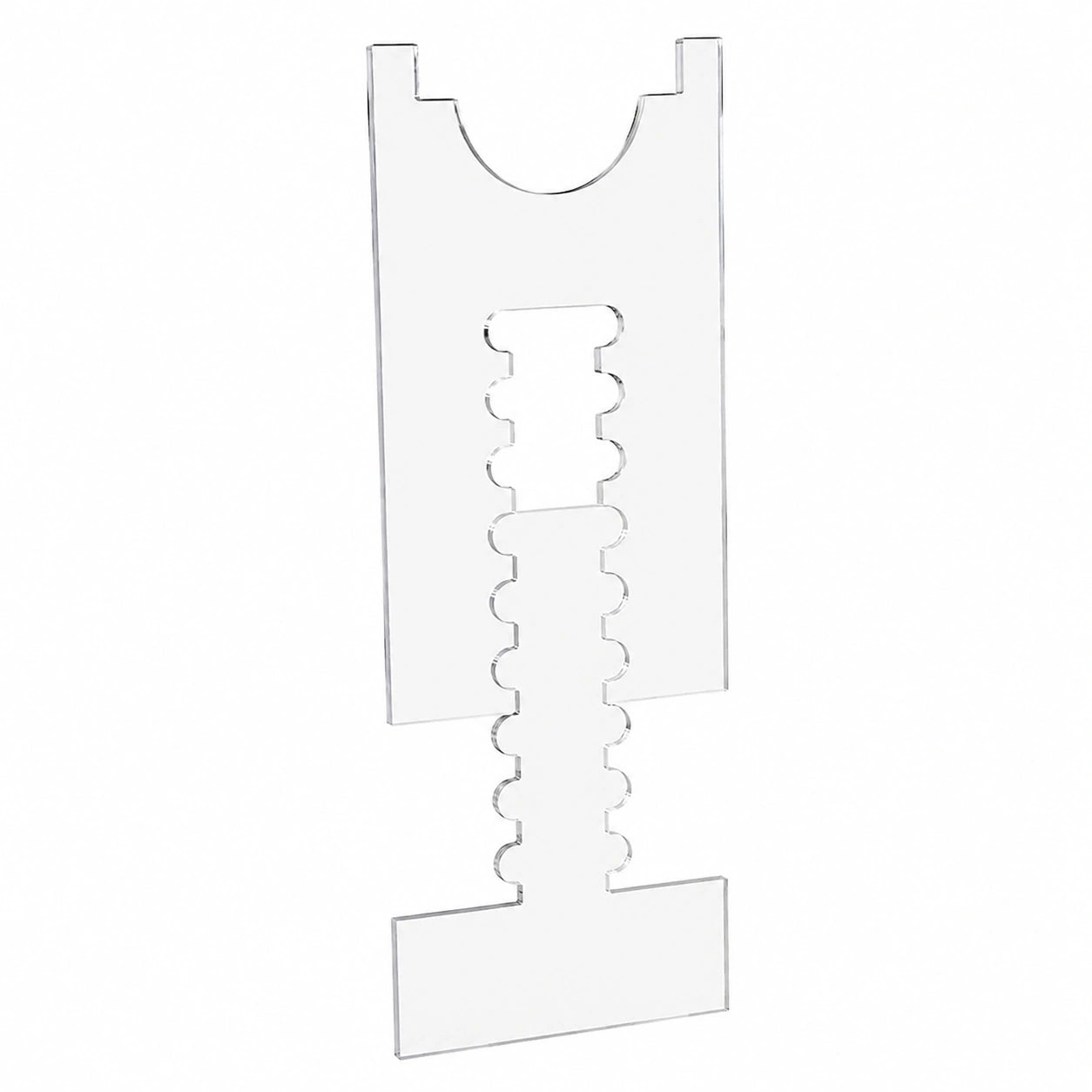 Verstellbare Wandabstandshalter für Möbel – 2er Set, 17-28cm, Acryl – Schutz für Sofa, Bett & Schränke – Transparenter Wandschutz