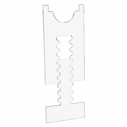 Verstellbare Wandabstandshalter für Möbel – 2er Set, 17-28cm, Acryl – Schutz für Sofa, Bett & Schränke – Transparenter Wandschutz
