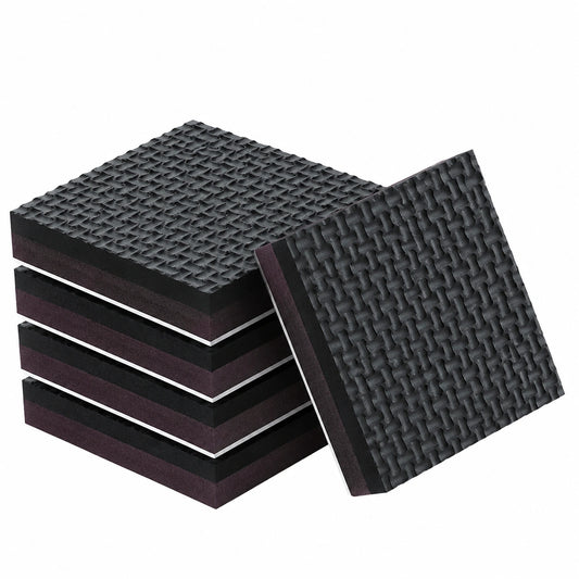 Antirutsch Gummipads 8er Set – 75mm Quadrat für Möbel- und Bodenschutz