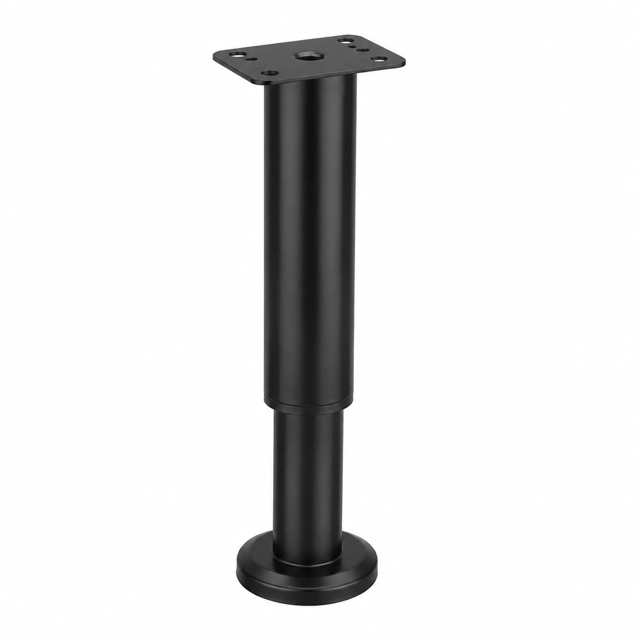 Höhenverstellbare Metallmöbelfüße, 4er Set, 25-42cm, Schwarz