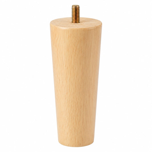 Massivholz-Möbelbeine Set, 12cm, inkl. Schrauben und Gummipads, ideal für Tisch, Sofa und Schrank