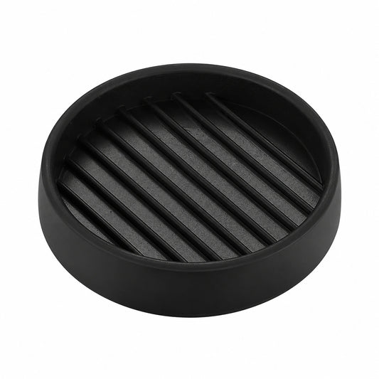 8er Set Runde Gummi-Möbeluntersetzer 51mm - Möbel-Schutzpads für Hartholzböden, Schwarz