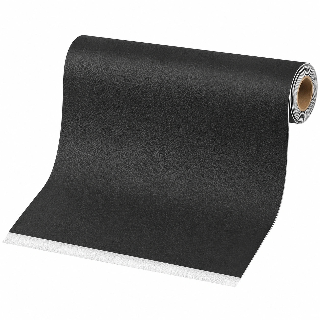 Selbstklebendes Kunstleder Reparaturset, 43 x 200 cm, für Möbel und Autositze, Schwarz